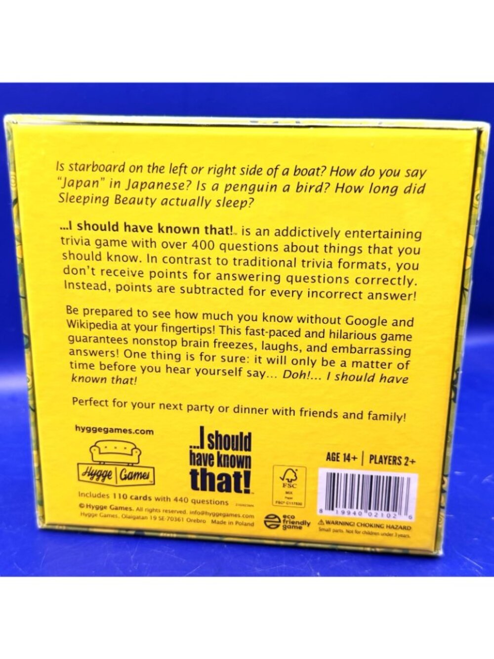 I Should Have Known That Trivia Game Hygge Games New Factory Sealed Party Fun 14 - Picture 2 of 7